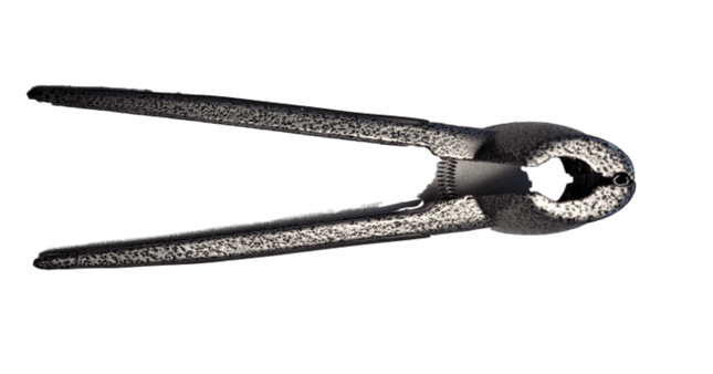 Nussknacker mit Metallgriff