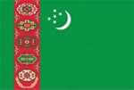 Flagge Turkmenistan