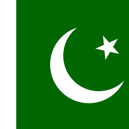Flagge von Pakistan im Format 90 cm x 150 cm aus Polyester.