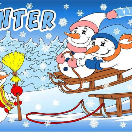 Fahne Winter 90 cm x 150 cm