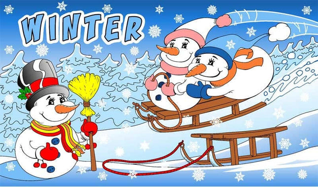 Fahne Winter 90 cm x 150 cm