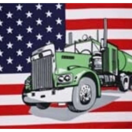 Flagge USA Truck  im Format von 90 cm x 150 cm