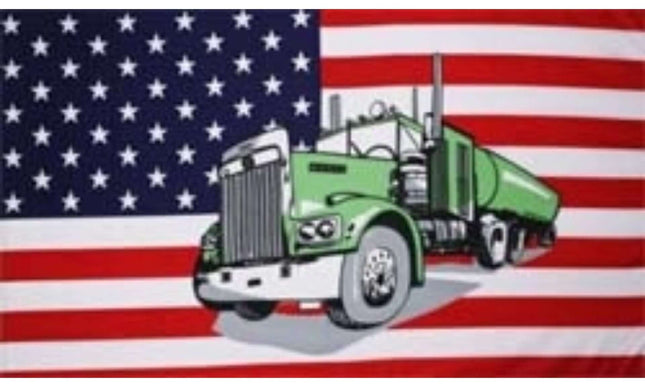 Flagge USA Truck  im Format von 90 cm x 150 cm