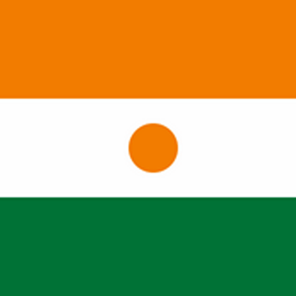 Flagge von Niger im Format 90 cm x 150 cm aus Polyester.