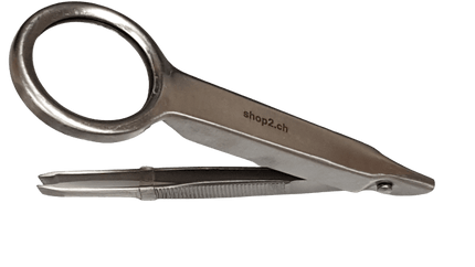 Kosmetikpinzette mit Lupe Edelstahl