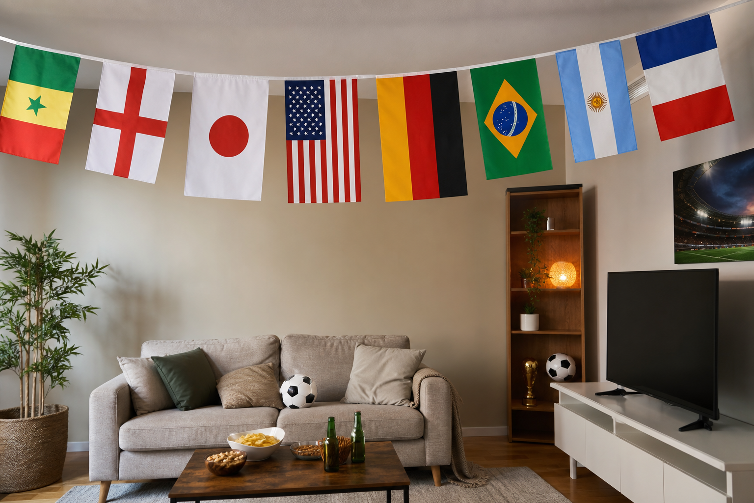 WM 2026 Deko-Guide: Länderfahnen richtig aufhängen