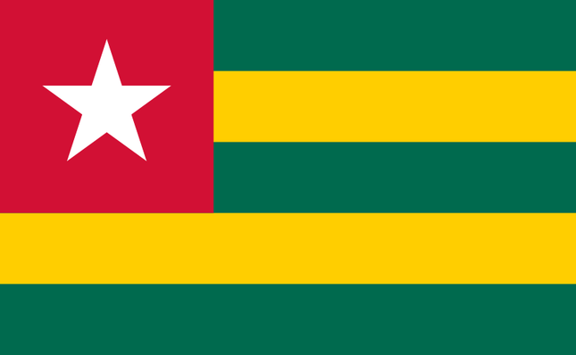 Fahne Togo 90 cm x 150 cm