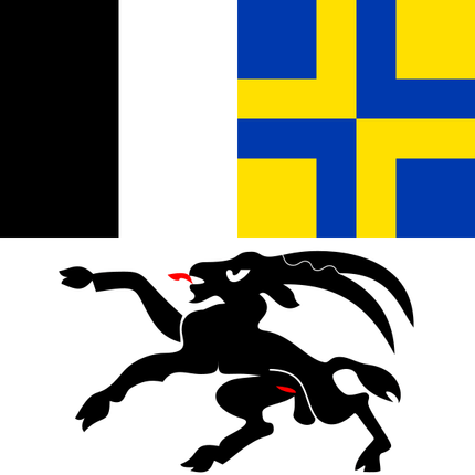 Drapeau du canton des Grisons 60 cm x 60 cm