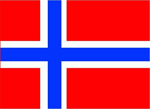 Norwegische Flagge 90 x 150 cm aus robustem Polyesterstoff mit UV-beständigen Farben - perfekt für den Außenbereich und ideal für Feste.