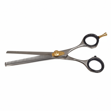 Forbici professionali per sfoltire, lame affilate in acciaio inox su un solo lato per un perfetto sfoltimento dei capelli