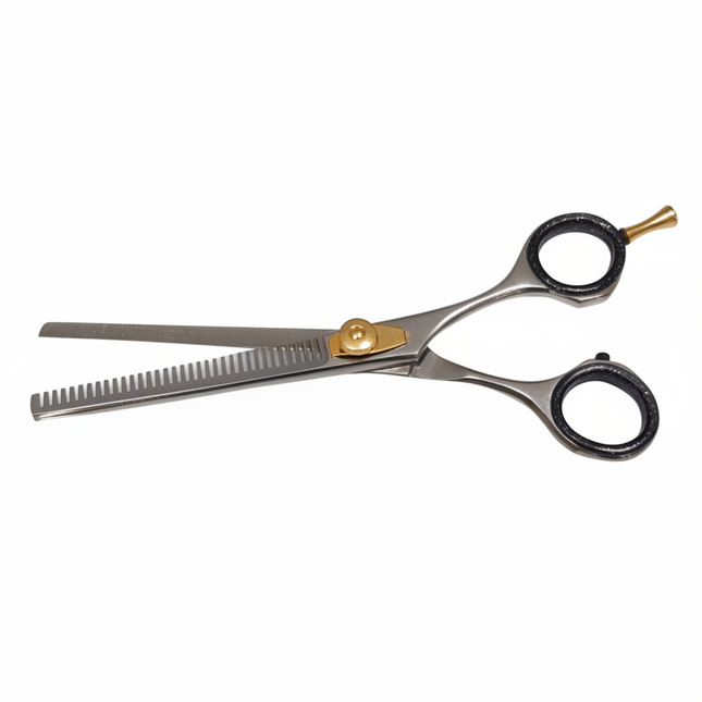 Forbici professionali per sfoltire, lame affilate in acciaio inox su un solo lato per un perfetto sfoltimento dei capelli