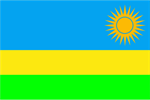 Fahne Ruanda  90 cm x 150 cm