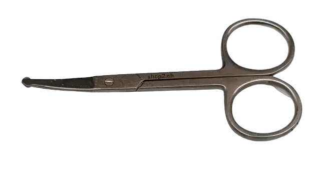 Nasenhaarschere, abgerundete Spitze, gebogen - Shop2.ch 