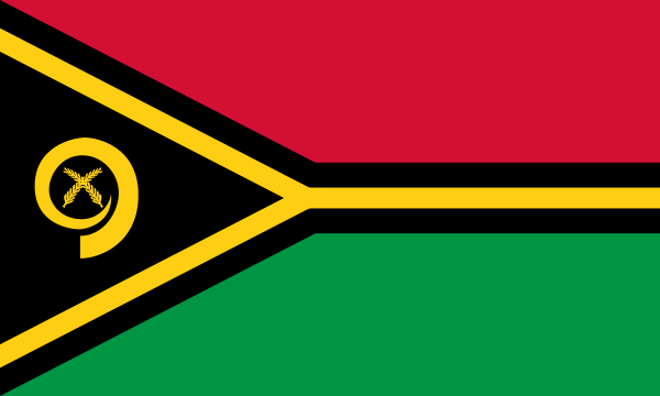 Fahne Vanuatu  90 cm x 150 cm