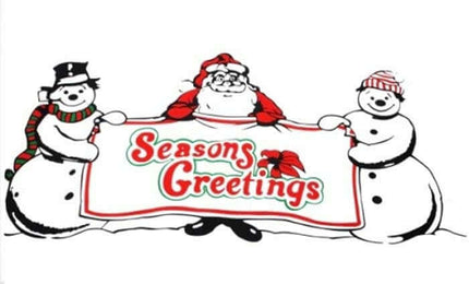 Fahne Weihnachten Season Greetings 90 cm x 150 cm