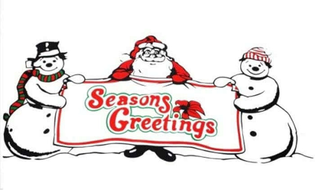 Fahne Weihnachten Season Greetings 90 cm x 150 cm