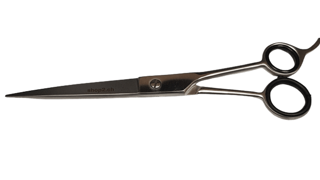 Haarschere für Tiere 'Fellschere' aus rostfreiem Edelstahl, mattierte Oberfläche, handgeschliffen für professionelle Anwendung.