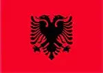 Flagge Albanien 90 x 150 cm - UV-beständig, 100% Polyester, mit 2 Metallösen - Shop2.ch 