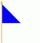 Stockfahne Kanton Zürich in leuchtenden Farben, gefertigt aus leichtem Flaggenstoff, ideal für Events und Feste.