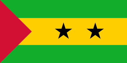 Flagge St. Thomas und Principe im Format von 90 cm x 150 cm