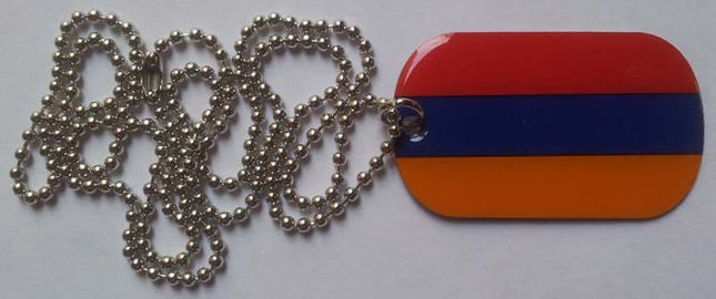 Dogtag Erkennungsmarke Armenien 30 mm x 50 mm - Ideal für Haustiere und Personenidentifikation, perfekt für mehr Sicherheit.