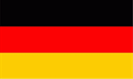 Bootsfahne Deutschland  mit Kordel