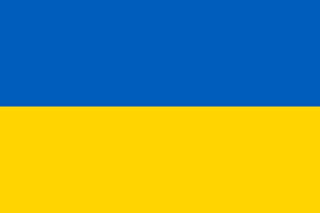Fahne Ukraine ohne Wappen 90 cm x 150 cm