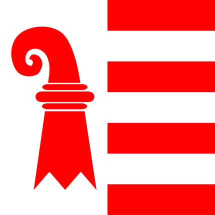 Drapeau du canton du Jura 60 cm x 60 cm