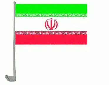 Iranische Autofahne 30x40 cm aus 100% Polyester mit Stabiler Befestigung - Shop2.ch 