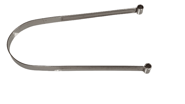 Zungenreiniger L - hochwertiger, handgeschliffener Zungenreiniger aus rostfreiem Edelstahl, matt, ca. 120 mm, ideal für professionelle Anwendungen und die persönliche Pflege.