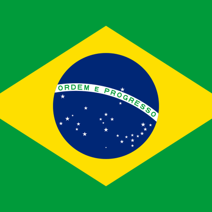 Bootsfahne von Brasilien.