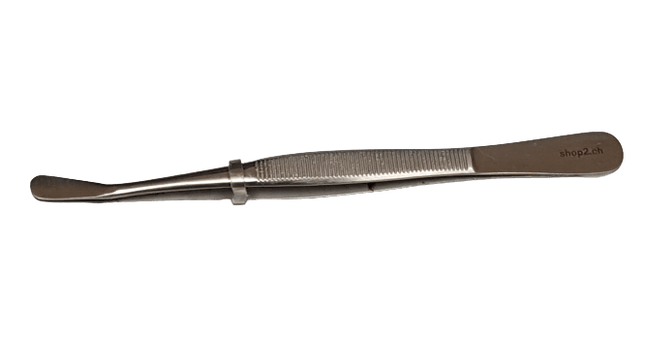 Technische Pinzette 15,0 cm aus rostfreiem Edelstahl, handgeschliffen für beste Qualität, ideal für Profis und Privatpersonen in verschiedenen Anwendungen.