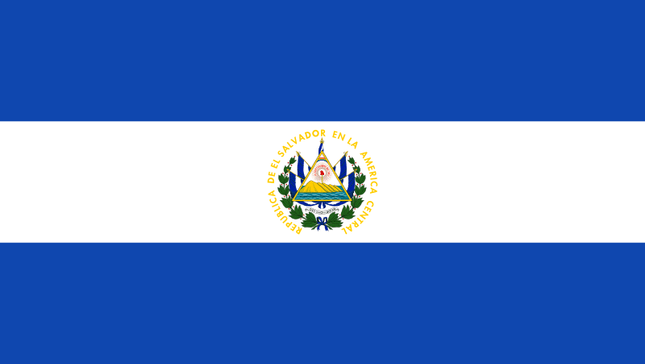 Flagge von El Salvador im Format 90 cm x 150 cm aus Polyester, perfekte Deko für Fans und Liebhaber der salvadorianischen Kultur.