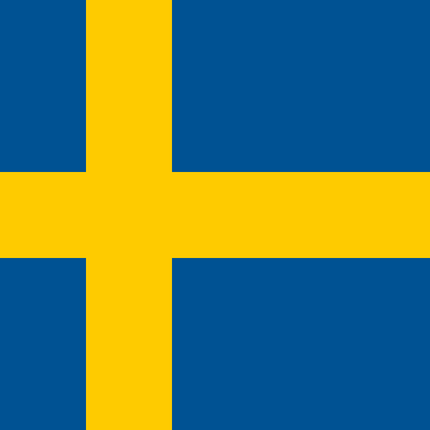 Robuste Schweden Flagge 90x150 cm mit UV-Schutz & Metallösen