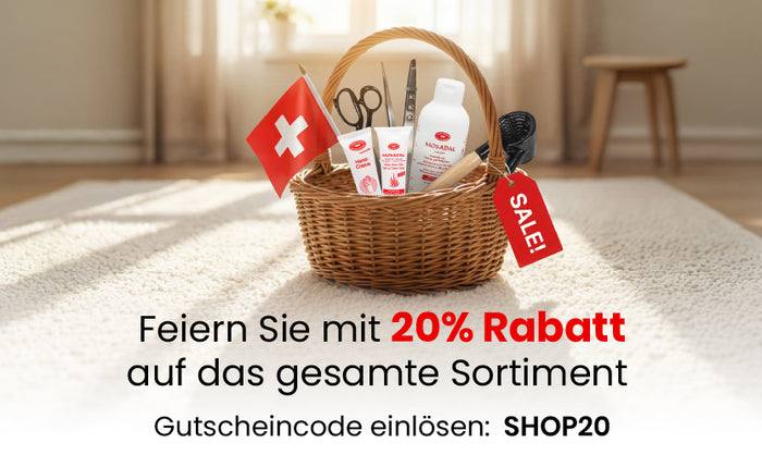 <h1>Feiern Sie mit <strong>20% Rabatt</strong> auf das gesamte Sortiment</h1>