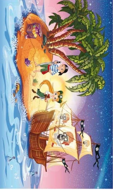 Piraten Strandtuch mit Kindern