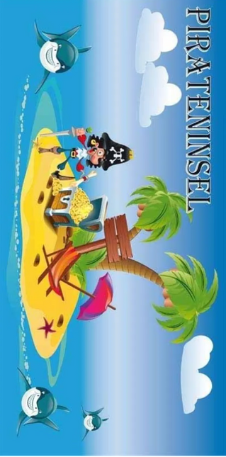 Abenteuer-Piratentuch: Großes, Weiches Badetuch 70x140cm