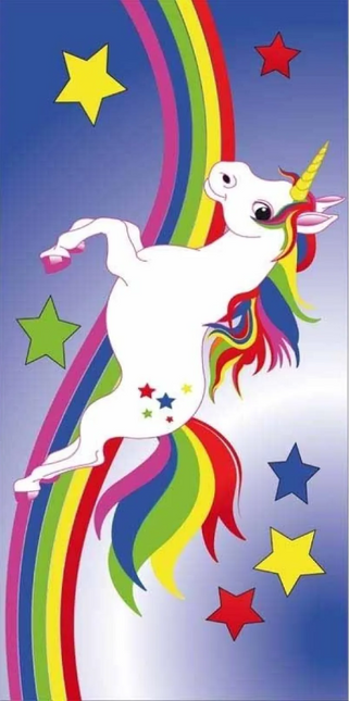 Einhorn-Zauber: Weiches Badetuch 70x140cm für Kinder & Fans