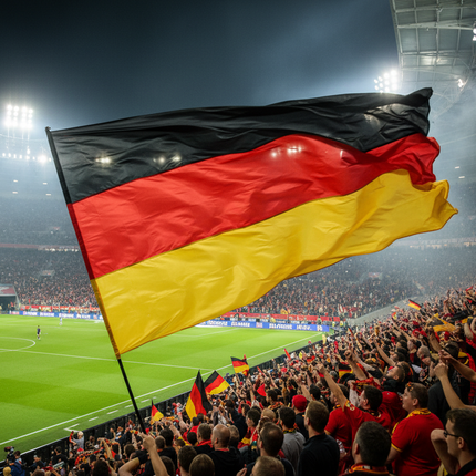 deutschlandflagge in stadion