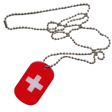 dogtag, Erkennungsmarke Schweiz
