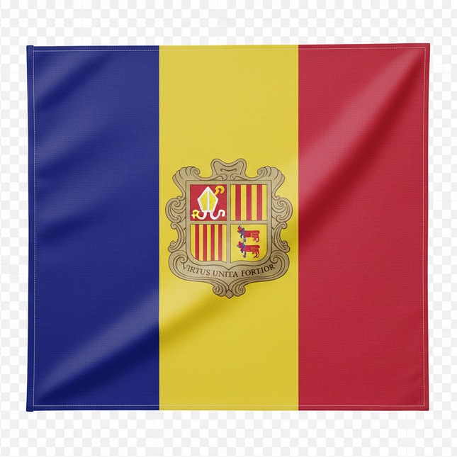 Andorra Fahne 90x150 cm - Wetterfest, Lebendige Farben