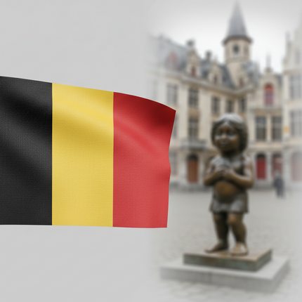 Fahne Belgien 90 cm x  150 cm