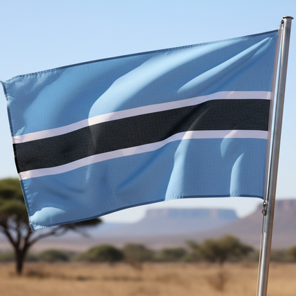 Wetterfeste Botswana Flagge 90x150 cm – Hochwertig & Langlebig