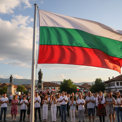 UV-beständige Bulgarische Nationalflagge 90x150cm - Robust & Wetterfest