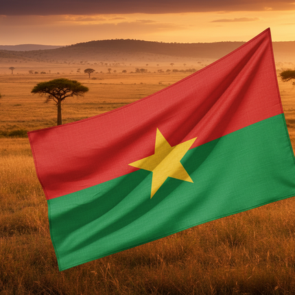 Burkina Faso Nationalflagge 90x150 cm - Wetterfest & Langlebig