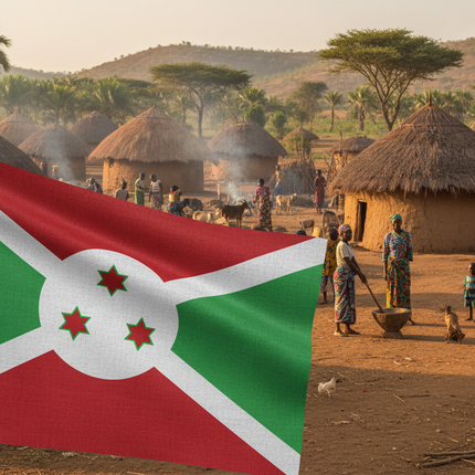 Burundi Flagge 90x150 cm - Robust & Wetterfest für Außenbereich