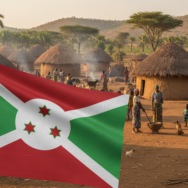 Drapeau du Burundi 90 cm x 150 cm