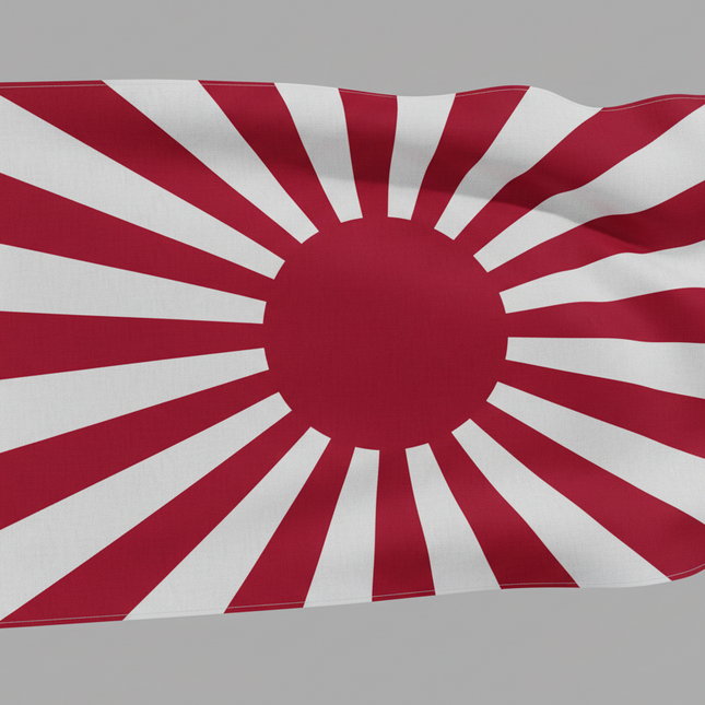Japanische Kamikaze-Flagge 90x150 cm: Dekoration & Sammlerstück
