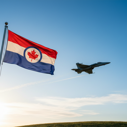 Bandiera dell'aeronautica militare canadese 90 cm x 150 cm