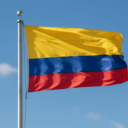 Kolumbianische Flagge 90x150cm – Lebendige Farben für Innen/Außen